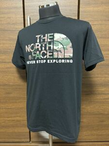 THE NORTH FACE(ザ・ノースフェイス） S/S CAMOUFLAGE LOGO TEE（カモフラージュロゴティー） NT31554 ブラック L 人気モデル！ GOLDWIN