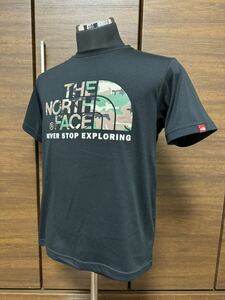 THE NORTH FACE(ザ・ノースフェイス） S/S CAMOUFLAGE LOGO TEE（カモフラージュロゴティー） NT31622 ブラック M 人気シリーズ！GOLDWIN