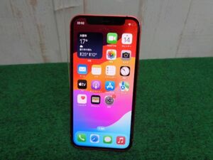 【中古美品】iPhone12mini　本体のみ　128Gレッド　SIMフリー　バッテリー87％　M32