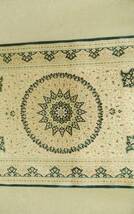 J11 イスラム芸術 ペルシャ絨毯 クム産 シルク チャボーシェ工房 79cm-122cm チャラク トルコ絨毯 ヘレケ好きにも_画像7