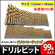 特価新品 鉄工用ドリル刃 1.5~10mm　 工具ドリルビットa3_画像1