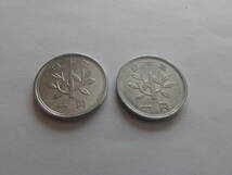 現行貨幣　平成１４年発行　１円硬貨　２枚　流通品_画像2