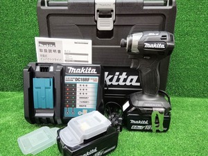 未使用品 makita マキタ 18V 6.0Ah 充電式 インパクトドライバ TD173DRGXB 黒