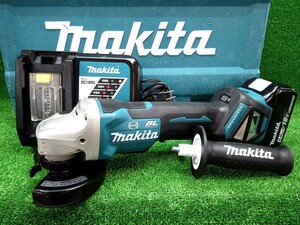 中古品 makita マキタ 18V 6.0Ah 100mm 充電式 ディスクグラインダ GA412DRG