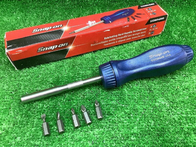 中古品 Snap-on スナップオン ラチェットドライバー クラシックグリップ SSDMR4BMB パワーブルー