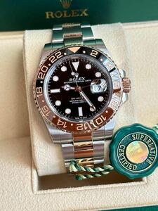 手渡価格320万円ROLEXロレックスGMTマスターll 126711CHNR 最安値　腕時計