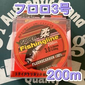 お得な200mフロロライン3号フロロカーボン3号200m 