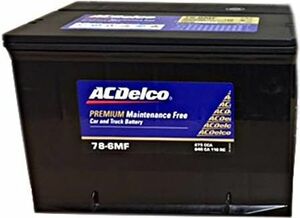 【消費税・送料込み】自動車バッテリー ACデルコ　ACDelco 78-6MF　新品　北米車用　