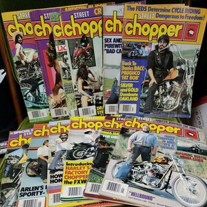 ストリートチョッパー誌 street chopper　1980年の全号　年式相応の痛みはあります ハーレーダビッドソン　トライアンフ　カスタム