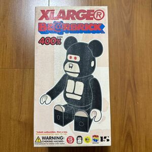 MEDICOM TOY XLARGE 15周年記念 Little Friend (BLACK) BE@RBRICK 400%