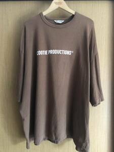 COOTIE Print S/S Tee (COOTIE LOGO) Brown Lクーティー Tシャツ ブラウン