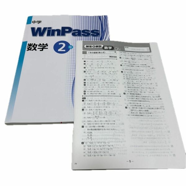 [ 最新版・新品 未使用] WinPass 数学　中2 問題集
