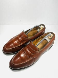 Allen Edmonds アレンエドモンズ Randolph ランドルフ フルサドルコインローファー US8D(約26.0cm)ブラウン ビジネスシューズ 