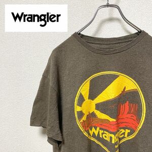 大人気　Wrangler　ラングラー　Tシャツ　茶色　半袖　ビンテージ　L