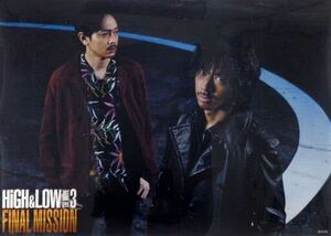  Mugen HiGH&LOW THE MOVIE 3 FINAL MISSION clear poster amber 9 10 9 EXILE AKIRA blue . sho 