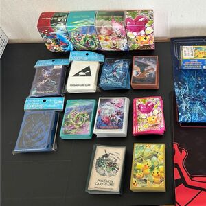 ポケモンカード引退品 デッキケース、スリーブ、プレイマット 