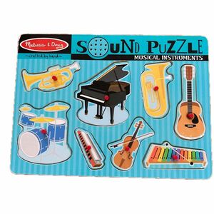 Melissa & Doug 楽器サウンドパズル 子供 おもちゃ 知育 音楽