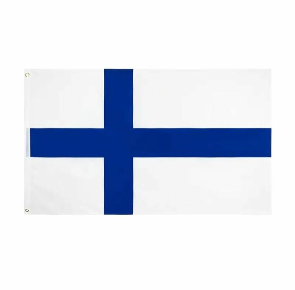 【新品未使用】フィンランド 国旗 応援旗 フラッグ 150x90cm