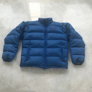 【中古】patagonia パタゴニア ダウンジャケット 男性用 サイズS ブルー ダウン 