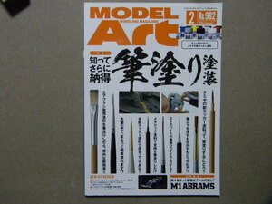 ■モデルアート№982■知ってさらに納得 筆塗り塗装～戦車/AFV/飛行機/エアモデル/艦船模型■他/カーモデル/自動車/モデリング/プラモデル