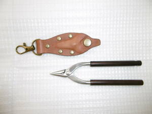 kaneha.. is shop NEW stainless steel Mini plier beautiful . tree. steering wheel leather holder attaching ebony unused 