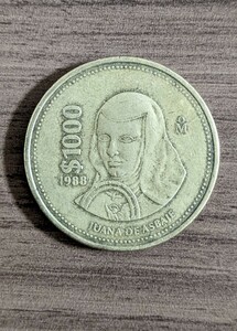 メキシコ　1000ペソ　アンティークコレクション　古銭　1988　