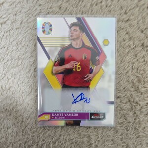 topps finest road to euro 2024 dante vanzeir auto