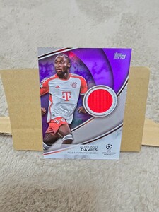 2023-24 Topps UEFA Club Competitions Jersey Card davies /299 着用ジャージーカード