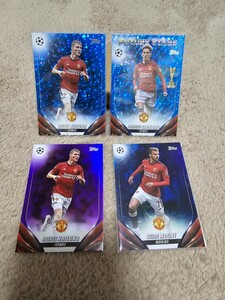 2023-24 Topps UEFA Club Competitionsblue Manchester united まとめ売り　