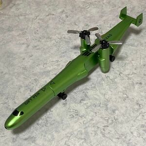 ヘリコプター型ボールペン　グリーン