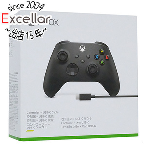 Microsoft Xbox ワイヤレス コントローラー + USB-C ケーブル 1V8-00005 カーボン ブラック [管理:1300011060]