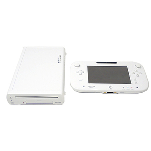 【中古】任天堂 Wii U PREMIUM SET shiro 32GB 本体・ゲームパッドのみ [管理:1350009913]