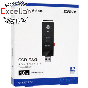 BUFFALO バッファロー スティック型SSD 1TB SSD-SAO1.0U3-B ブラック [管理:1300011624]