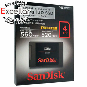SANDISK Ultra 3D SSD 4TB SDSSDH3-4T00-J26 [管理:1000028238]