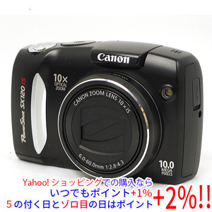 【中古】CANON製 PowerShot SX120 IS 1000万画素 本体のみ [管理:303103709]