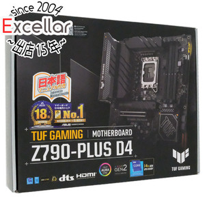 ASUS製 ATXマザーボード TUF GAMING Z790-PLUS D4 LGA1700 [管理:1000028110]