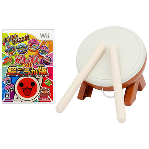 【中古】太鼓の達人Wii 超ごうか版 [太鼓とバチ同梱版] 外箱なし・ディスク傷 Wii [管理:1350002598]