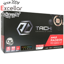 【中古】ASRock製グラボ Radeon RX 6800 XT Taichi X 16G OC PCIExp 16GB 元箱あり [管理:1050023447]_画像1