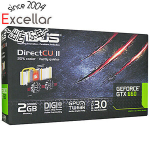 【中古】ASUSグラボ GTX660-DC2-2GD5 PCIExp 2GB 元箱あり [管理:1050023509]