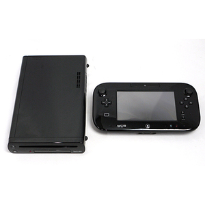 【中古】任天堂 Wii U PREMIUM SET kuro 32GB 本体・ゲームパッドのみ 本体いたみ [管理:1350005208]