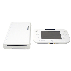 【中古】任天堂 Wii U BASIC SET shiro 8GB 本体・ゲームパッドのみ [管理:1350004788]