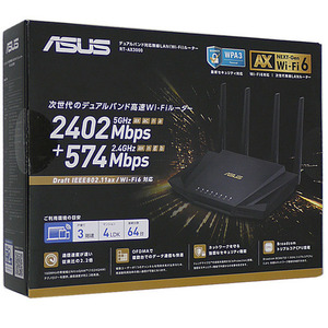 【中古】ASUS Wi-Fi 無線LANルーター RT-AX3000 元箱あり [管理:1050013702]