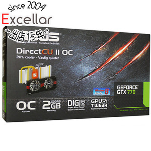 【中古】ASUSグラボ GTX770-DC2OC-2GD5 PCIExp 2GB 元箱あり [管理:3031799]
