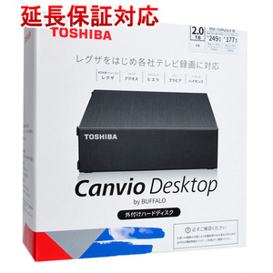 TOSHIBA CANVIO DESKTOP HD-TDA2U3-B ブラック 2TB [管理:1000016842]