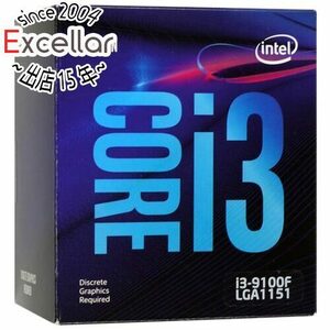 【中古】Core i3 9100F 3.6GHz 6M LGA1151 65W SRF7W 元箱あり [管理:1050012196]