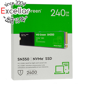Western Digital製 WD Green SN350 NVMe WDS240G2G0C 240GB [管理:1000027376]