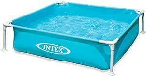 INTEX( Inte ks) Mini frame pool blue 122×122×30cm 57173[ Japan regular goods 