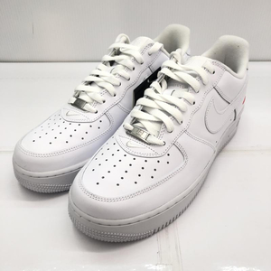 【中古】NIKE×SUPREME AIR FORCE 1 LOW WHITE サイズ27.5cm CU9225-100[240091353367]