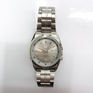 【中古】SEIKO 5 7S26-02C0 自動巻き シルバー×シルバー セイコー[240091351136]