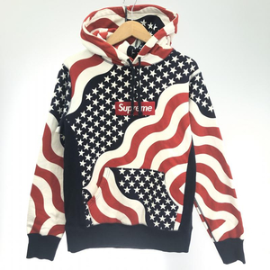 【中古】SUPREME 14AW ボックスロゴパーカー 星条旗 サイズS[240091353795]